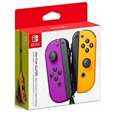 Joy-Con Neon Purple - Neon Orange Switch