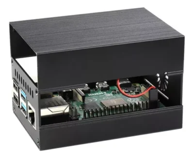 Case De Aluminio Para Raspberry Pi 4, - Imagen 3