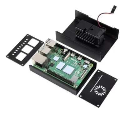 Case De Aluminio Para Raspberry Pi 4, - Imagen 5